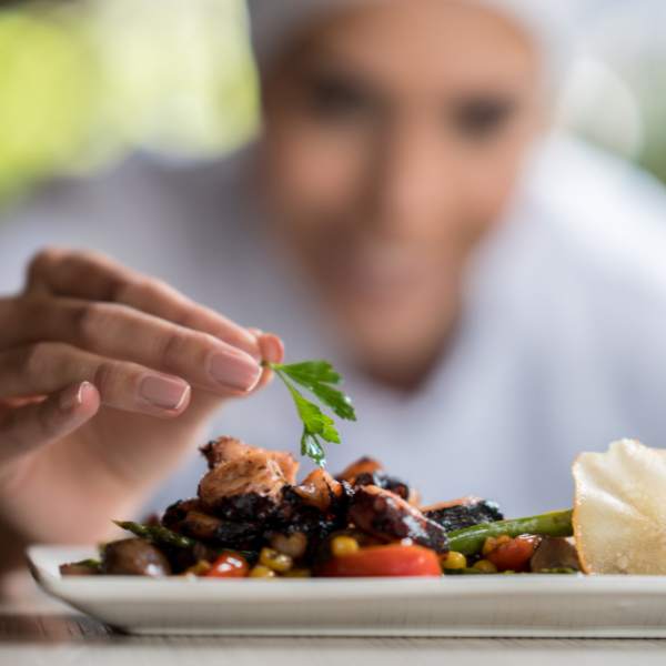 Compliance with food safety regulations in HSEQ and vocational training, featuring hygiene, hazard control, and workplace safety.